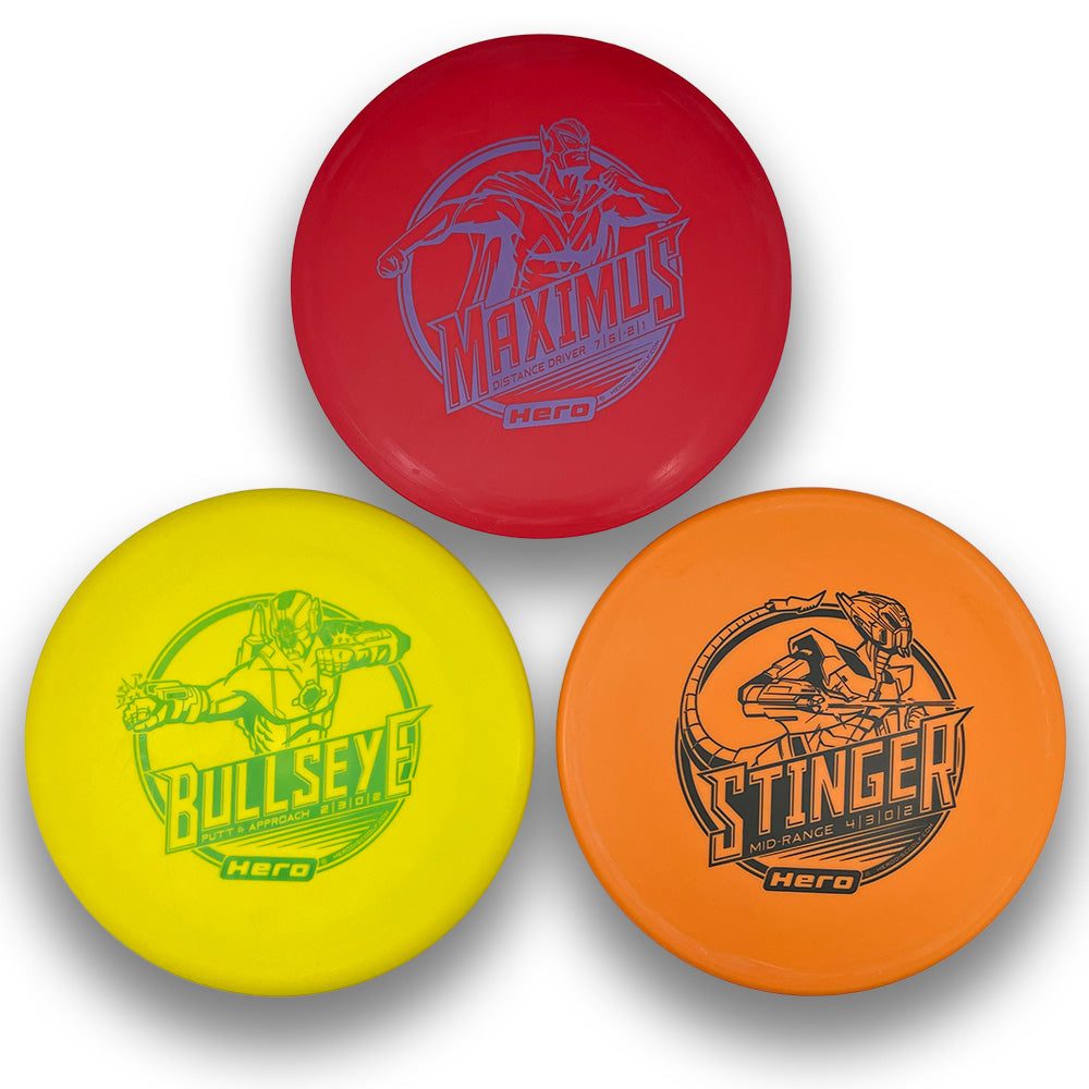 Hero Disc Golf Starter Set - 3 Discs