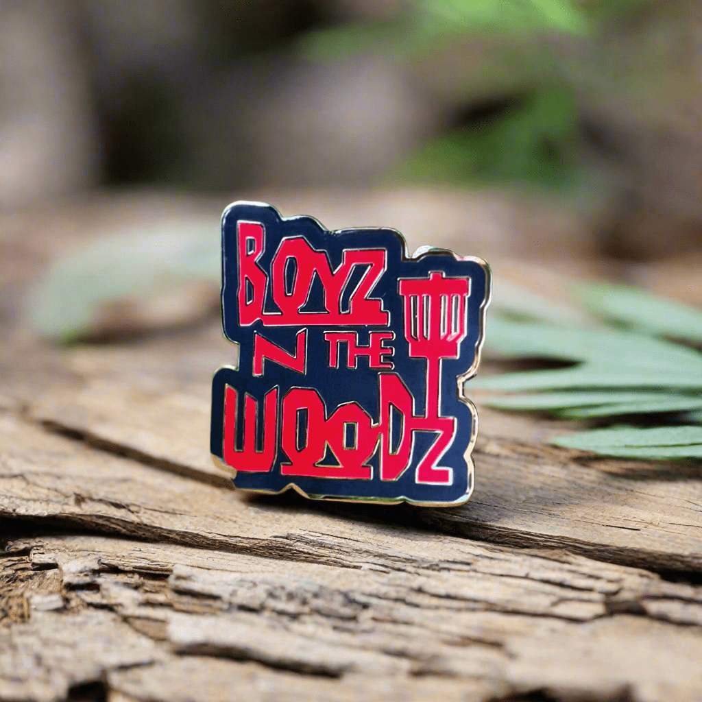 Boyz In The Woods Pin - Metal Butterfly