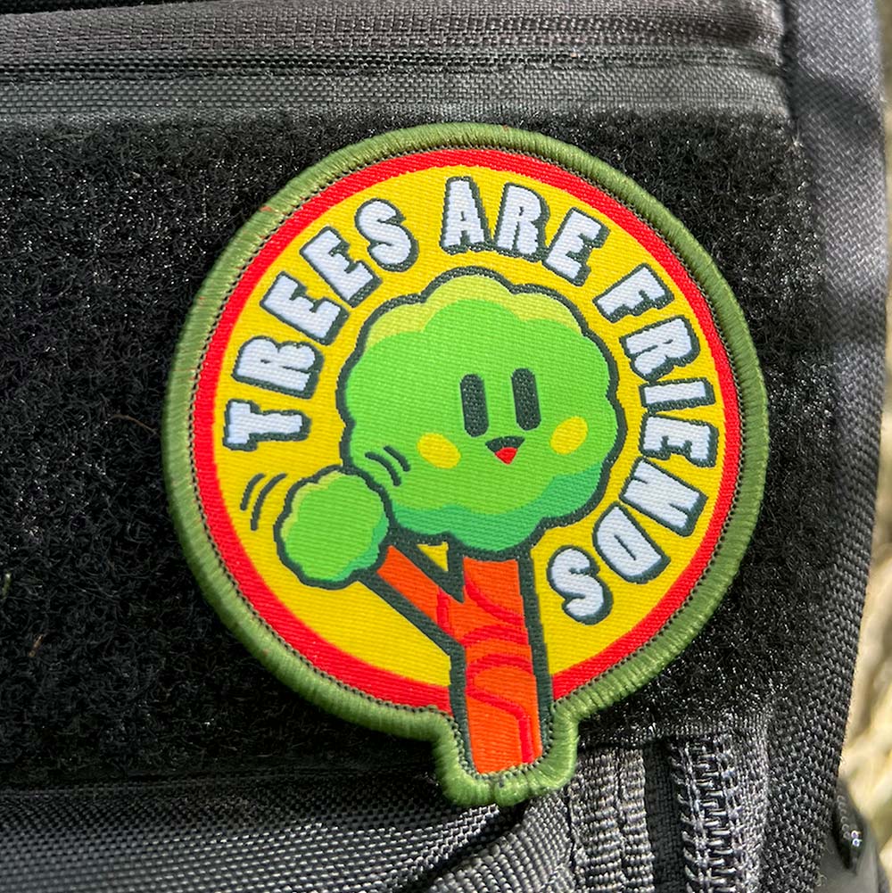 Trees Are Friends Disc Golf Patch - Hook And Loop