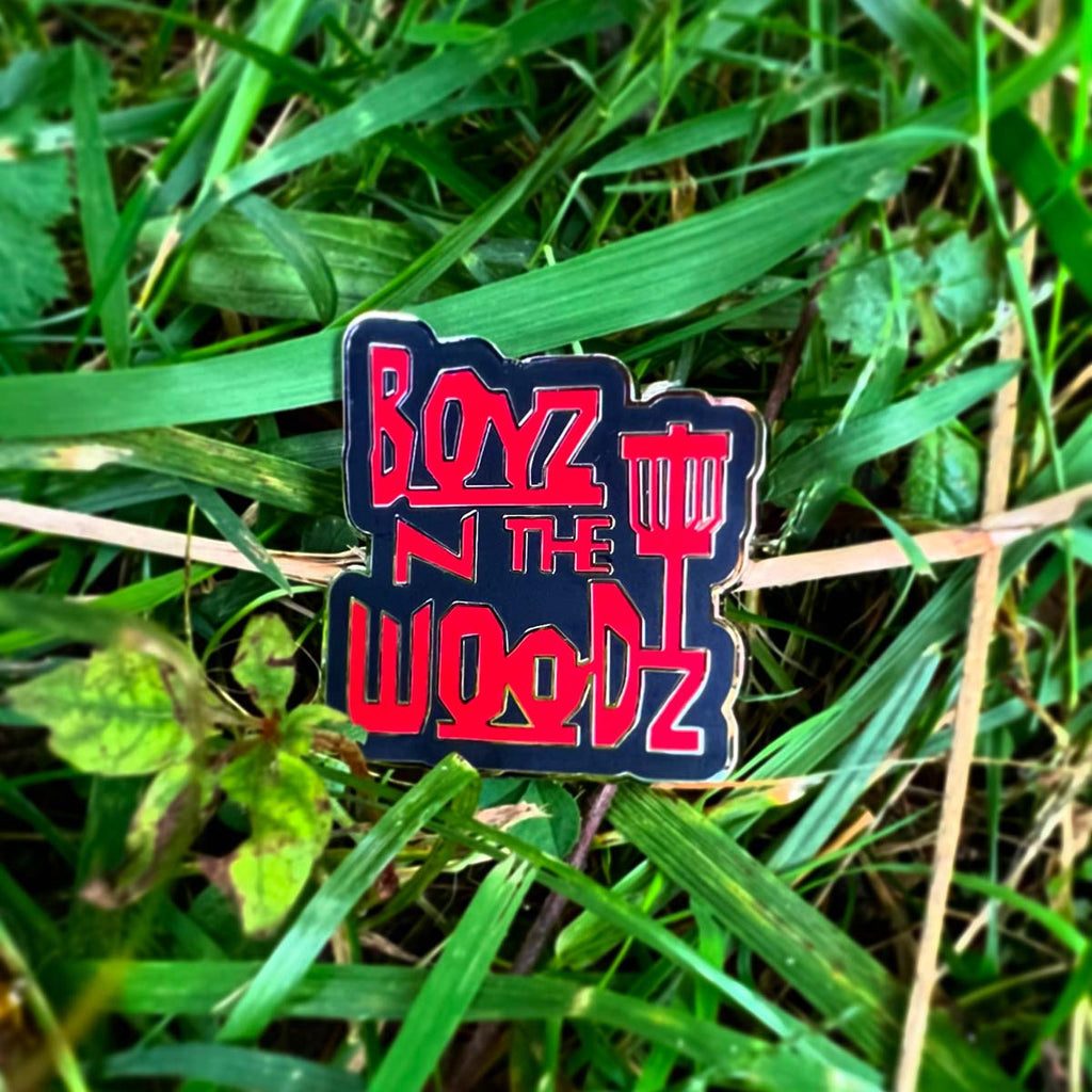 Boyz In The Woods Pin - Metal Butterfly
