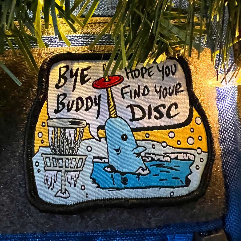 Bye Buddy Disc Golf Patch - Hook And Loop