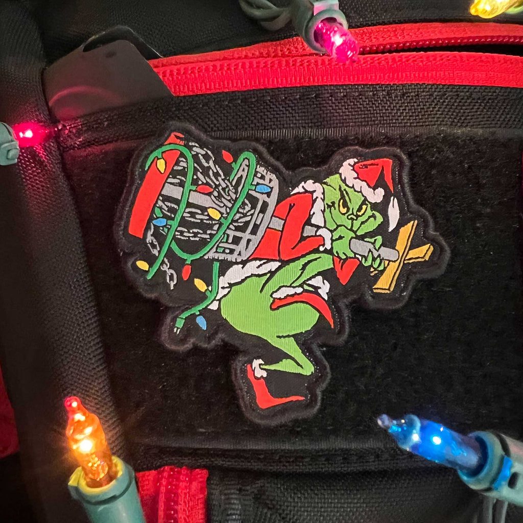 Stolen Christmas Disc Golf Patch - Hook And Loop